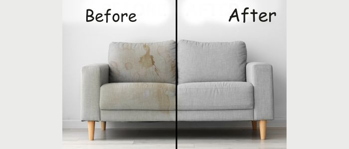 lounge sofa cleaning before and after results